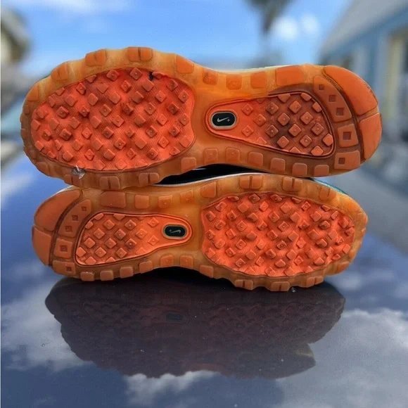 Nike Air Max Mens Miami Dolphins Aqua Orange Vintage Size 7.5 - Picture 15 of 16